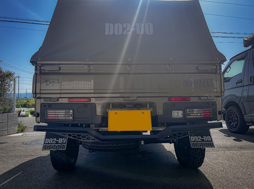 軽トラ ハイゼットジャンボ ステンレス リアバンパー リアプロテクト  