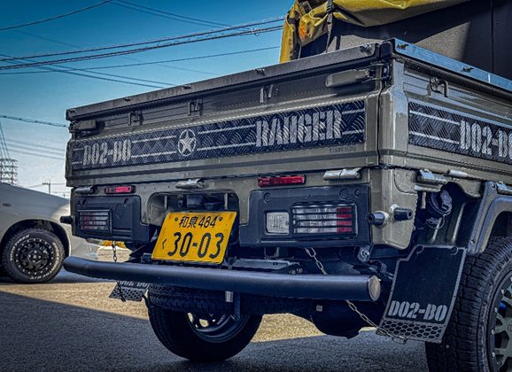 S500系ハイゼット【トラック/ジャンボ】用リアパイプバンパー  